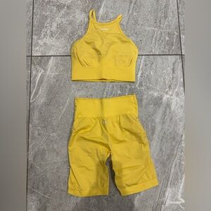 Bo + Tee Yellow Workout Set